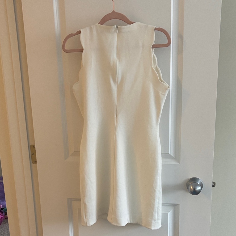 For Love And Lemons Cream Scalloped Mini Dress - Picture 6 of 7